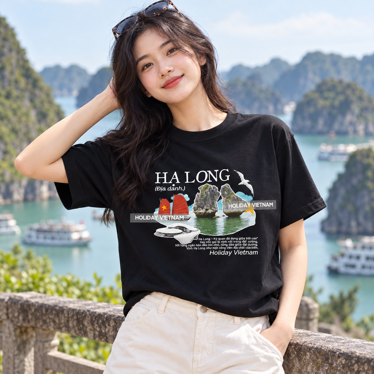 Ha Long Bay Vietnam T-Shirt - Travel & Vietnamese Graphic Tee | T&P Made