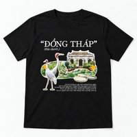 Đồng Tháp Vietnam T-Shirt - Lotus Fields & Travel Graphic Tee | T&P Made