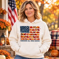 Honoring All Who Served Sweatshirt - Patriotic Fall American Flag Shirt