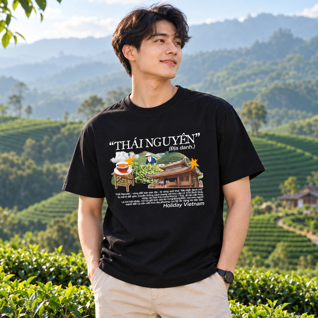 Thai Nguyen Vietnam T-Shirt - Tea Culture & Travel Graphic Tee | T&P Made