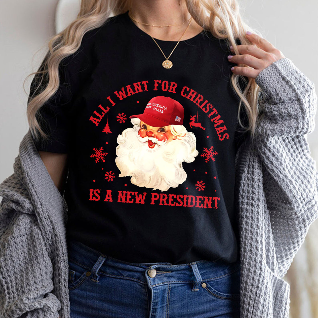 All I Want For Christmas Is A New President T-shirts, sweatshirts, hoodies