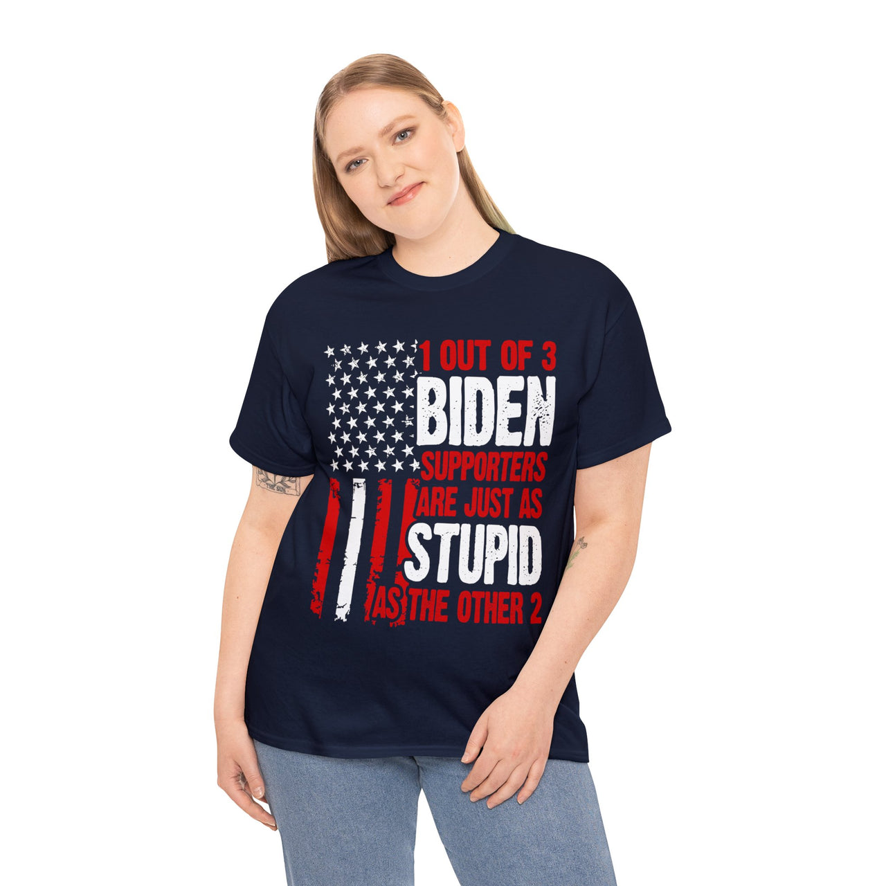 1 out of 3 Biden Supporters Stupid US Flag