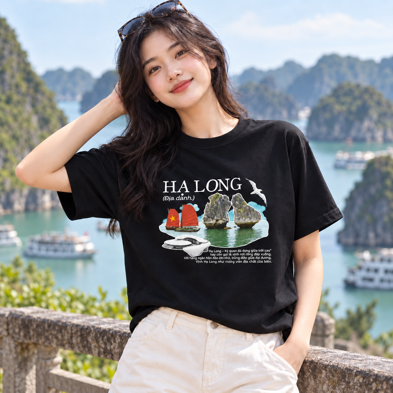 Ha Long Bay Vietnam T-Shirt - Travel & Vietnamese Graphic Tee | T&P Made