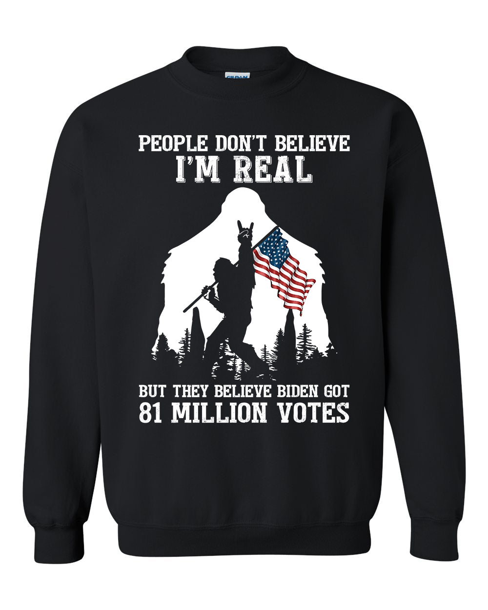 People Don't Believe I'm Real Bigfoot US Flag tshirt sweatshirts, hoodies, LGB