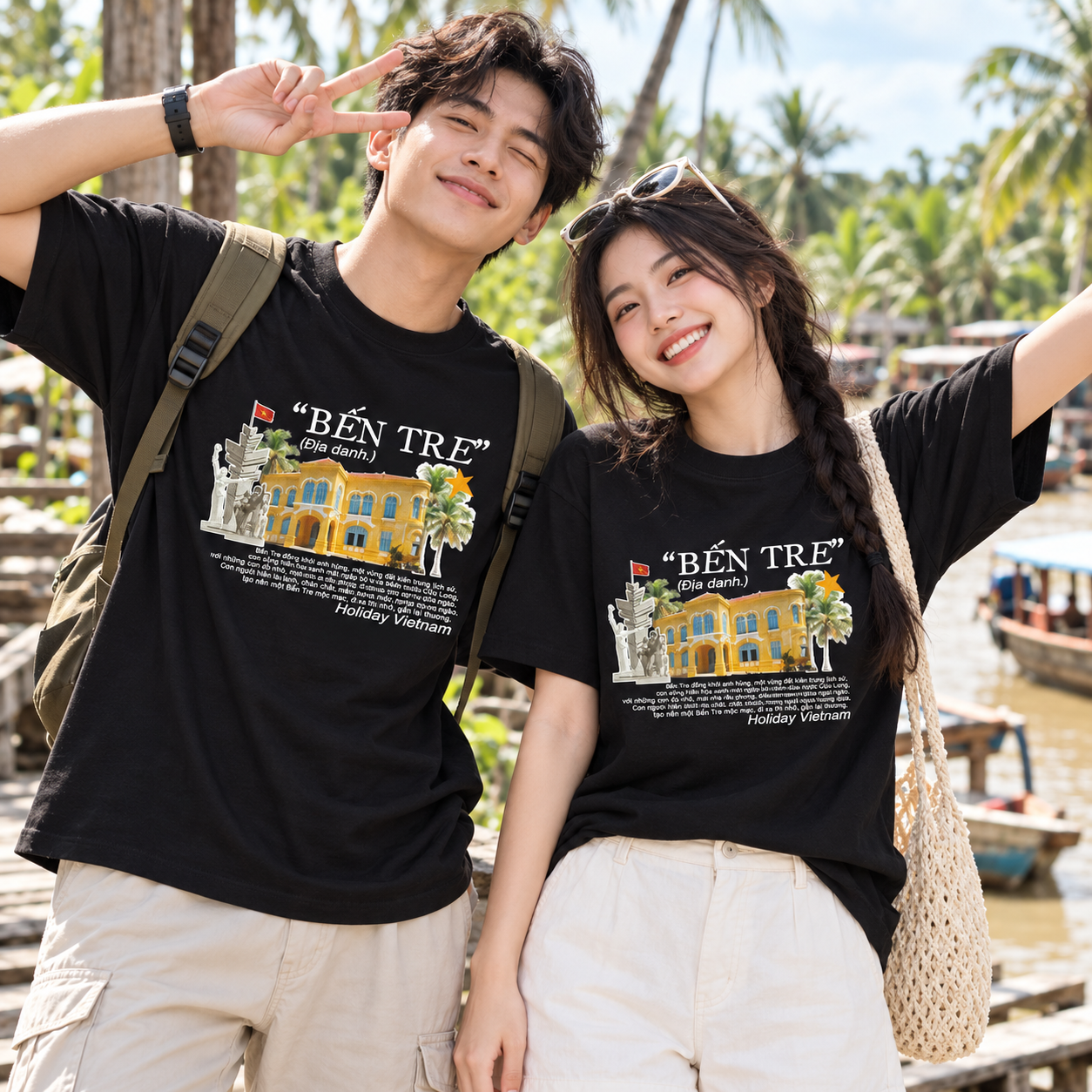Bến Tre Vietnam T-Shirt - Mekong Delta & Vietnamese Travel Graphic Tee | T&P Made