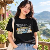 Đồng Nai Vietnam T-Shirt - Waterfall Nature & Travel Graphic Tee | T&P Made