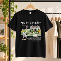 Đồng Tháp Vietnam T-Shirt - Lotus Fields & Travel Graphic Tee | T&P Made