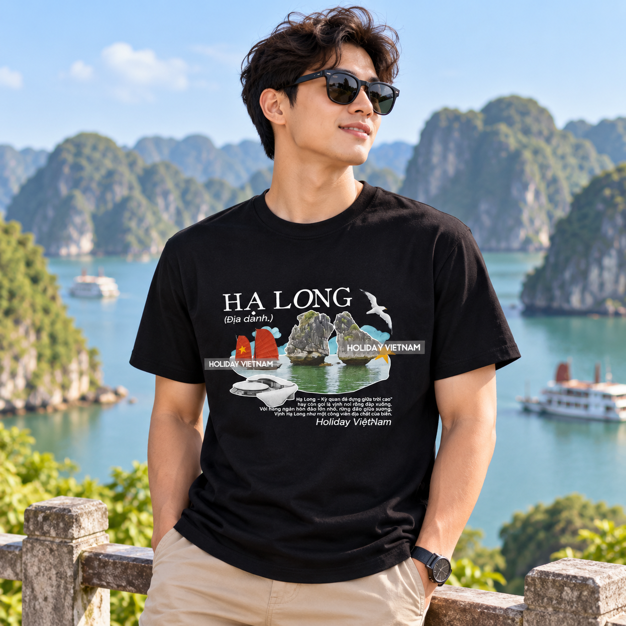 Ha Long Bay Vietnam T-Shirt - Travel & Vietnamese Graphic Tee | T&P Made