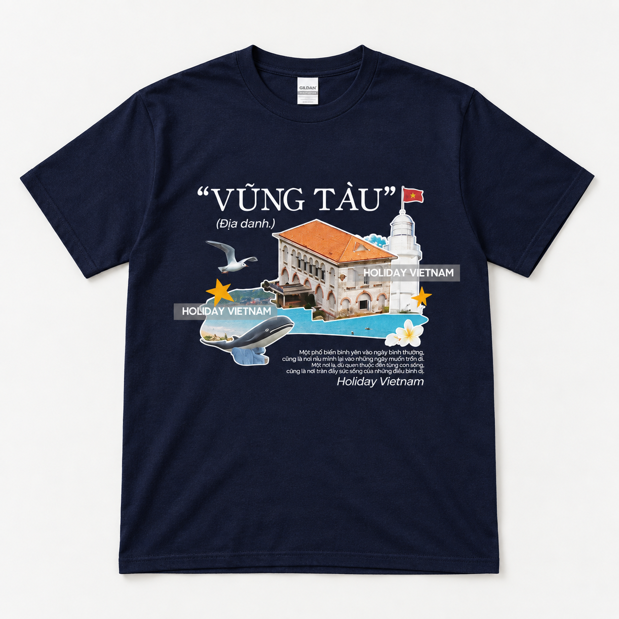 Vung Tau Vietnam T-Shirt - Vietnamese Pride & Beach Graphic Tee | T&P Made