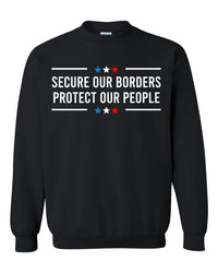 Thumbnail for Secure our borders protect our people patriotic tshirt sweatshirts, hoodies, LGB