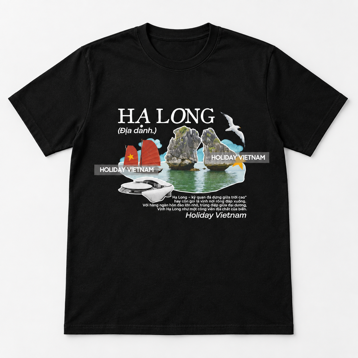 Ha Long Bay Vietnam T-Shirt - Travel & Vietnamese Graphic Tee | T&P Made