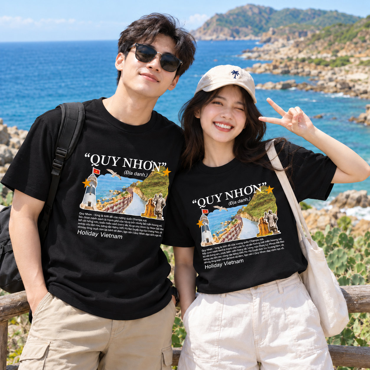 Quy Nhon Vietnam T-Shirt - Beach Travel & Vietnamese Graphic Tee | T&P Made