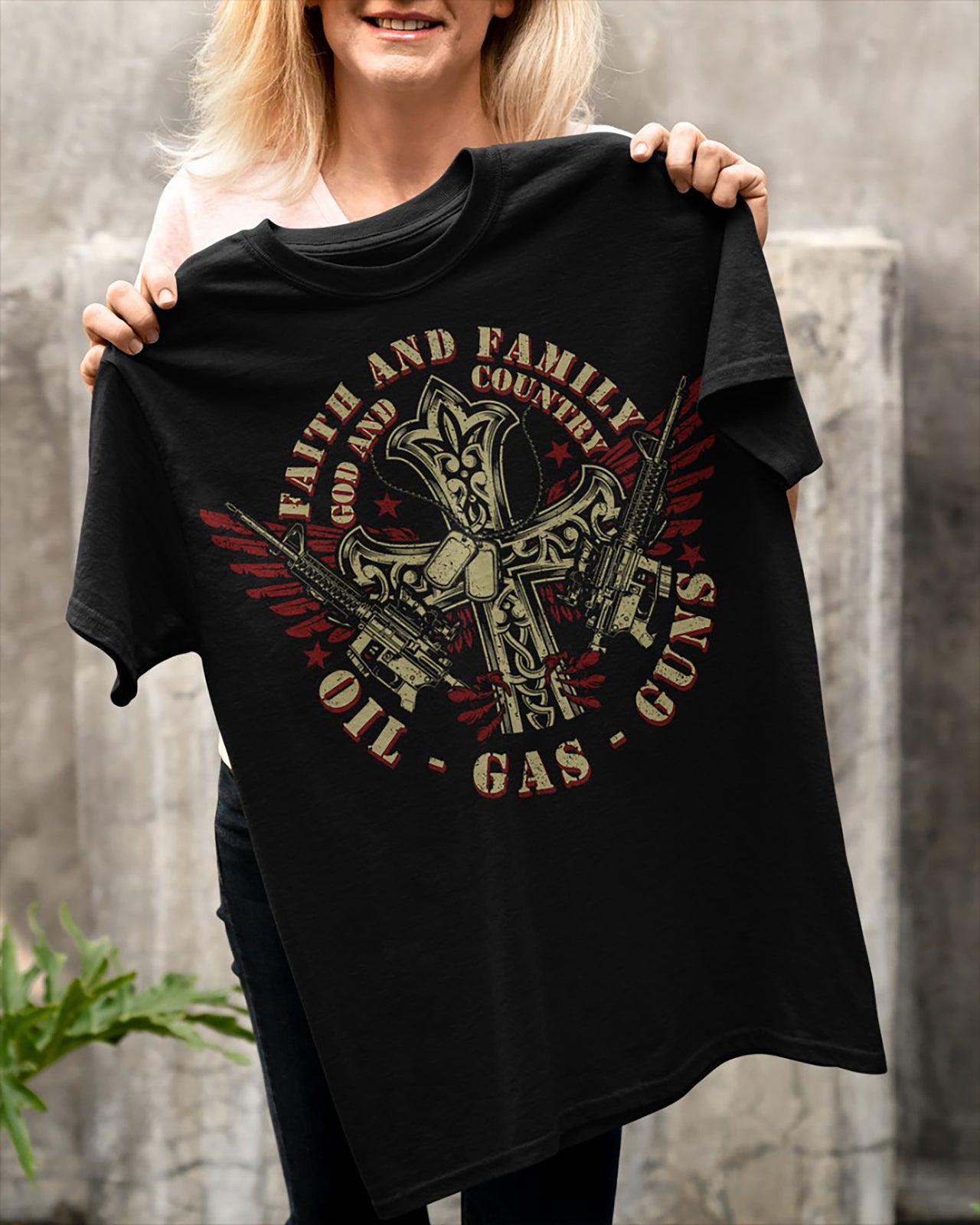 Faith and Family, God and Country, Oil-Gas-Guns