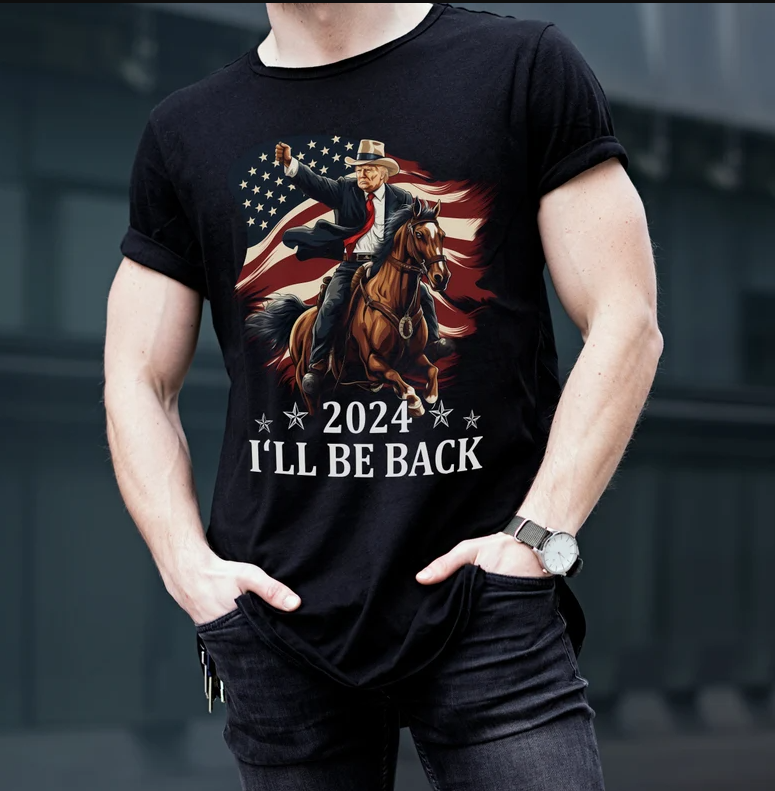 Trump Riding a Horse with The American Flag tshirt sweatshirts, hoodies, LGB