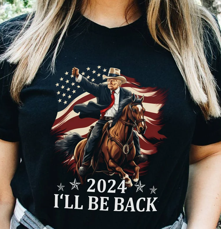 Trump Riding a Horse with The American Flag tshirt sweatshirts, hoodies, LGB